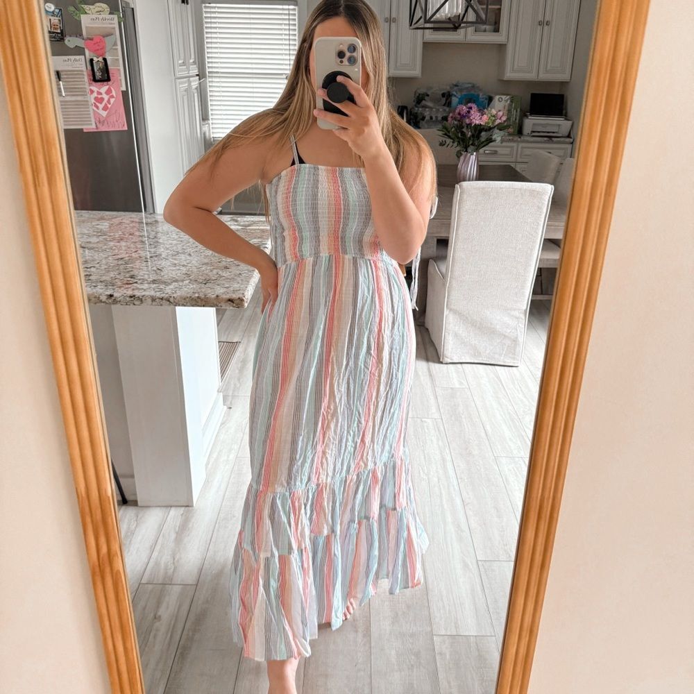 Altar’d state striped maxi dress
